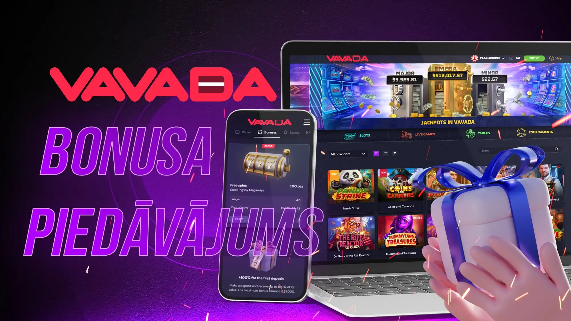 Apskati bonusus un saņemiet galveno balvu vietnē Vavada Latvia